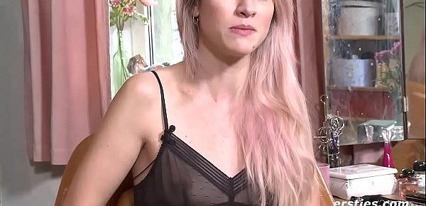  Ravishing Rachel Enjoys Nipple Clamps During Masturbation